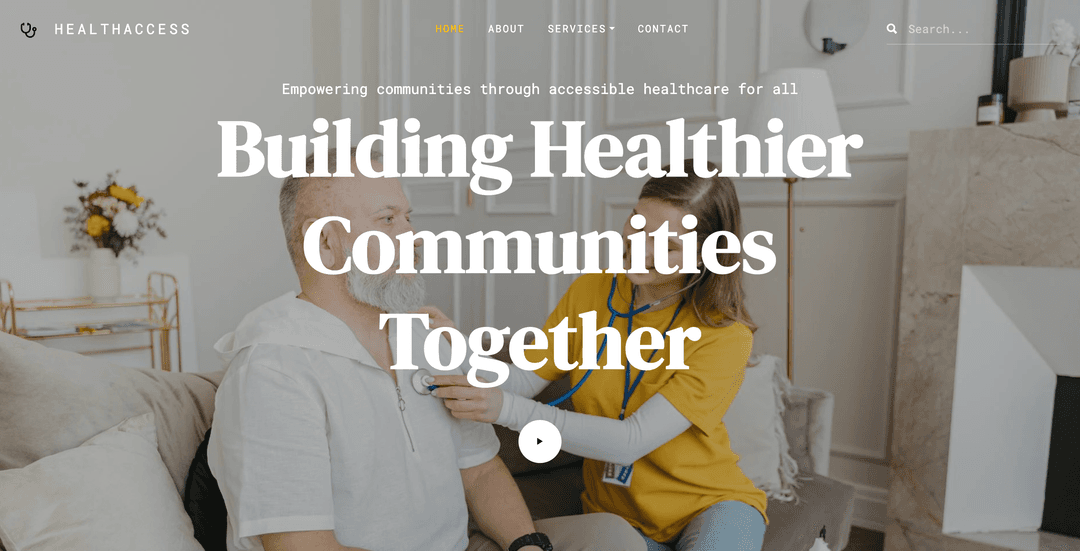 Website template example 3